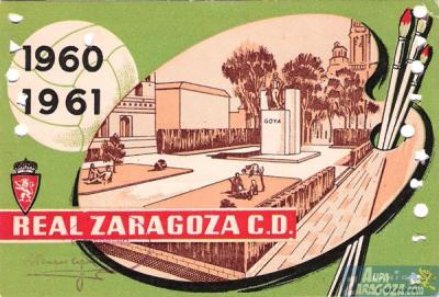 ABONO REAL ZARAGOZA 1960/61