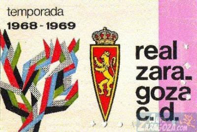 ABONO REAL ZARAGOZA 1968/69
