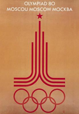 Cartel Olimpiadas Moscu 1980