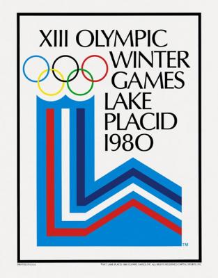 Cartel Olimpiadas de Invierno Lake Placid 1980