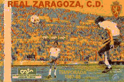 ABONO REAL ZARAGOZA 1987/88