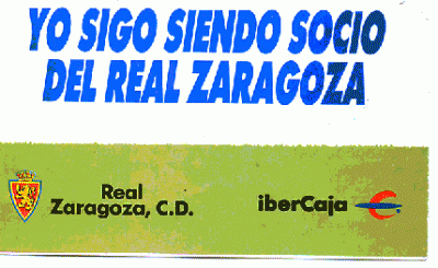 ABONO REAL ZARAGOZA 1989/90