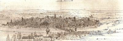 Vista de Zaragoza en 1563