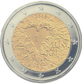 Moneda conmemorativa de 2 - 2008  Finlandia