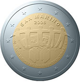 Moneda conmemorativa de 2 - 2008  San Marino