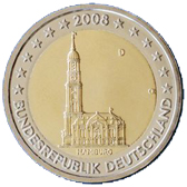 Moneda conmemorativa de 2 - 2008  Alemania