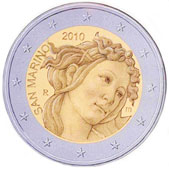 Moneda conmemorativa de 2 - 2010  San Marino