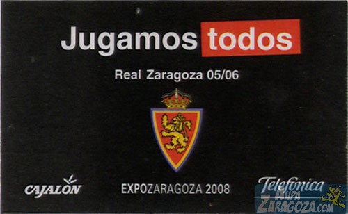 ABONO REAL ZARAGOZA 2005/06