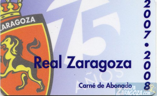 ABONO REAL ZARAGOZA 2007/08