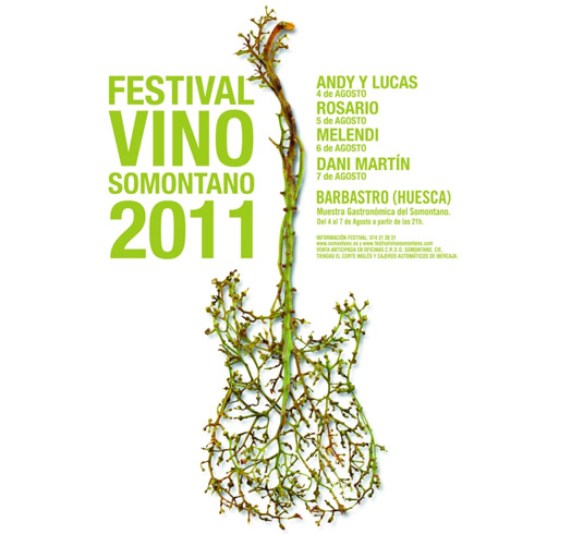 Cartel festival vino del Somontano 2011