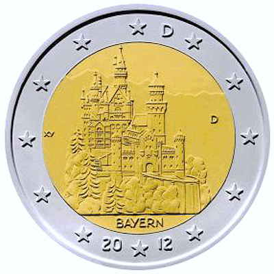 Moneda conmemorativa de 2 - 2012  Alemania