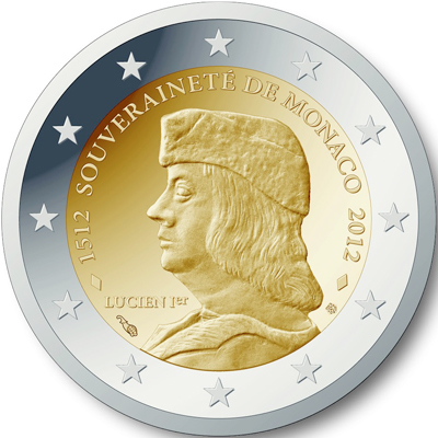 Moneda conmemorativa de 2 - 2012  Monaco