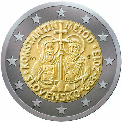 Moneda conmemorativa de 2 - 2013  Eslovaquia