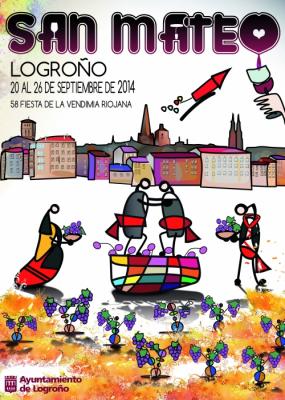 Cartel Fiestas Logroño 2014