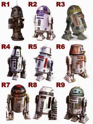 Versiones del R2D2 de Star Wars