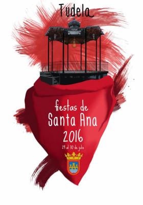 Cartel Fiestas de Santa Ana Tudela 2016
