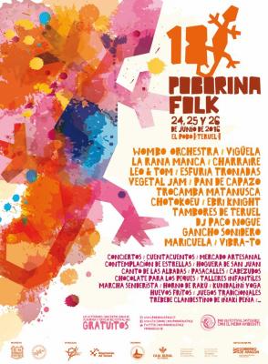 Cartel 18ª edicion Poborina Folk 2016