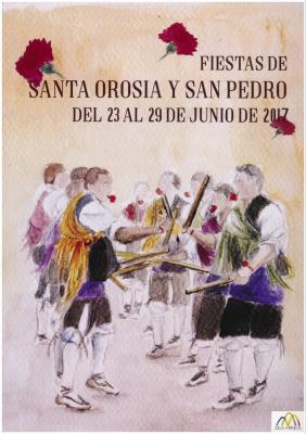 Cartel Fiestas Santa Orosia Jaca 2017