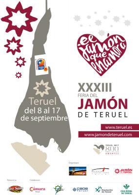 Cartel de las XXXIII Ferias del Jamón de Teruel 2017