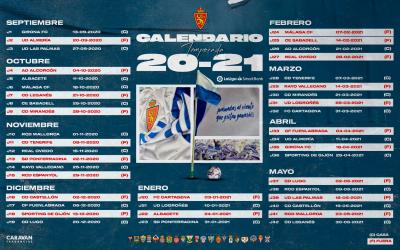 Calendario Real Zaragoza 2020/21